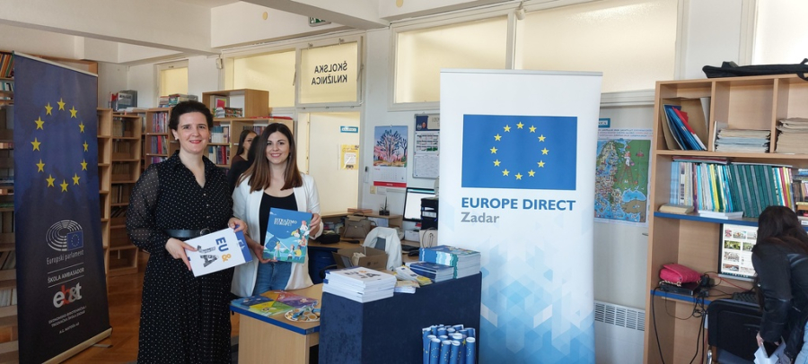 EUROPE DIRECT Zadar sudjelovao na Danu otvorenih vrata Ekonomsko-birotehničke i trgovačke škole Zadar